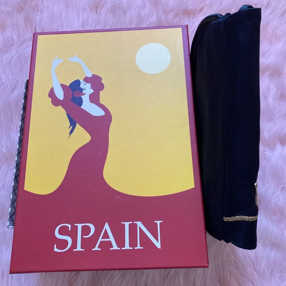 Stuart Weitzman Vintage Black Satin Purse - Picture 8 of 11